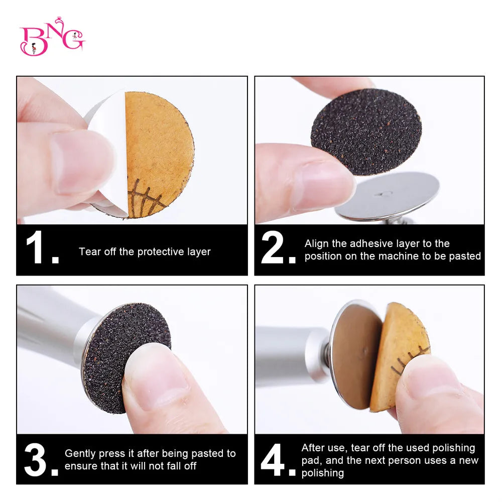 Replaceable Sandpaper Pedicure Discs for Smooth Feet - Smarsty