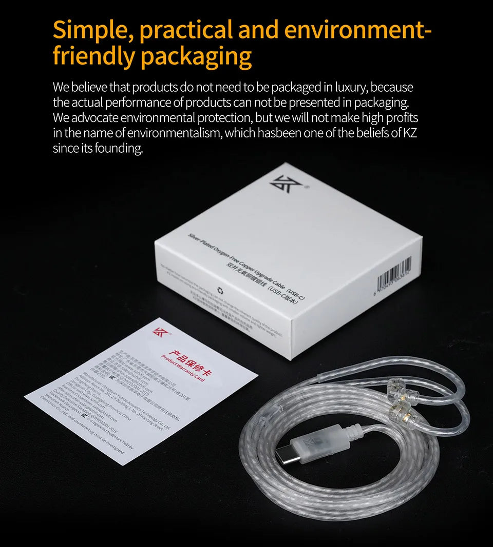 KZ Silver Plated Upgrade Cable for Earphones - Smarsty