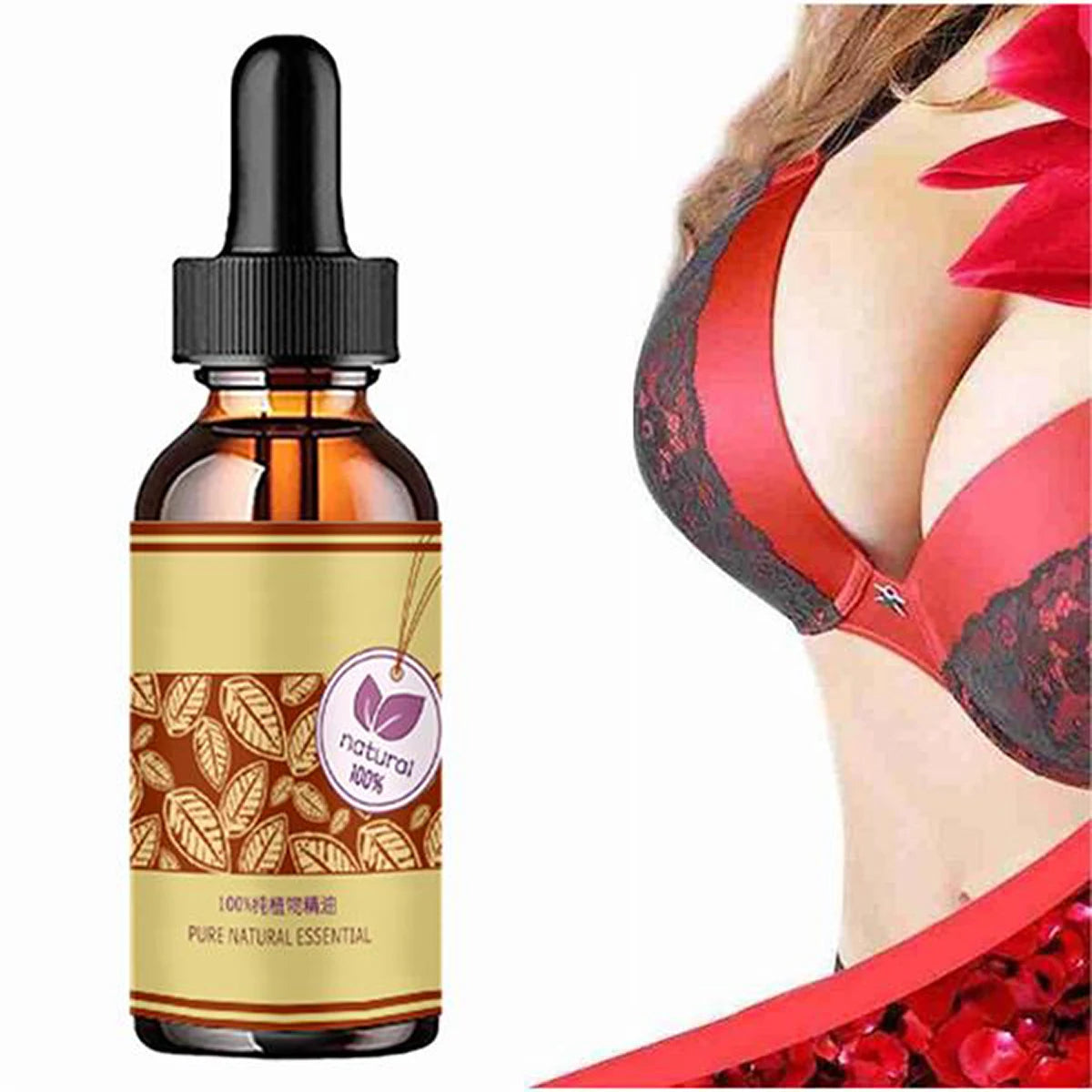 Natural Breast Enlargement Massage Oil for Fuller Bust - Smarsty