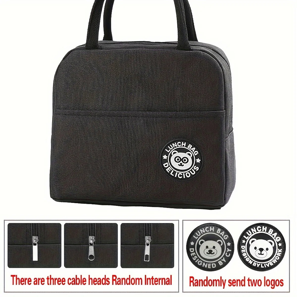 Large Capacity Insulated Lunch Bag For Bento And School - Smarsty