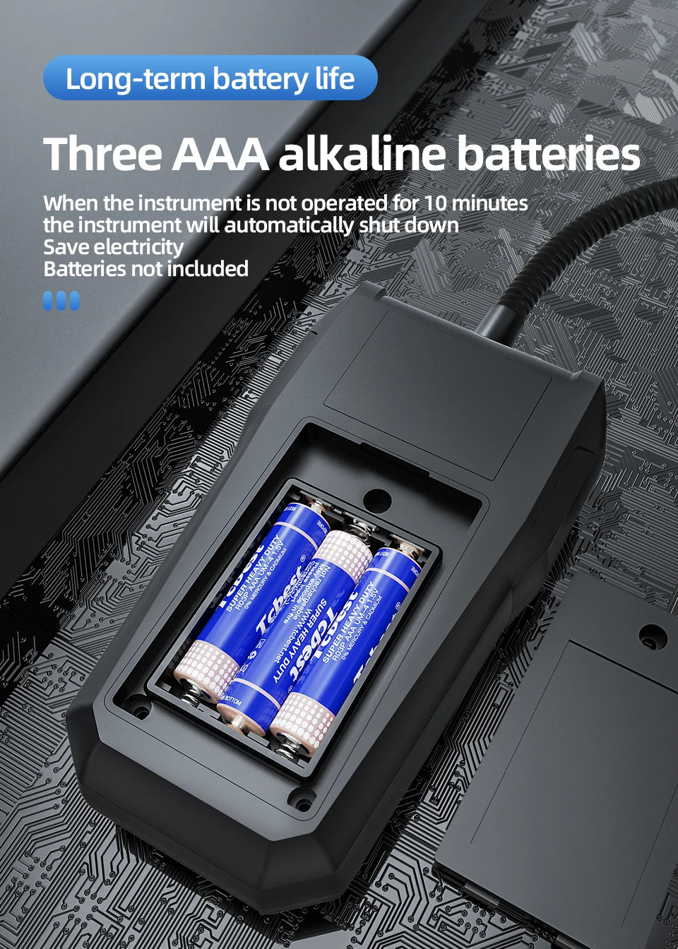 Gas Leak Detector with Sound and Light Alarm - Smarsty