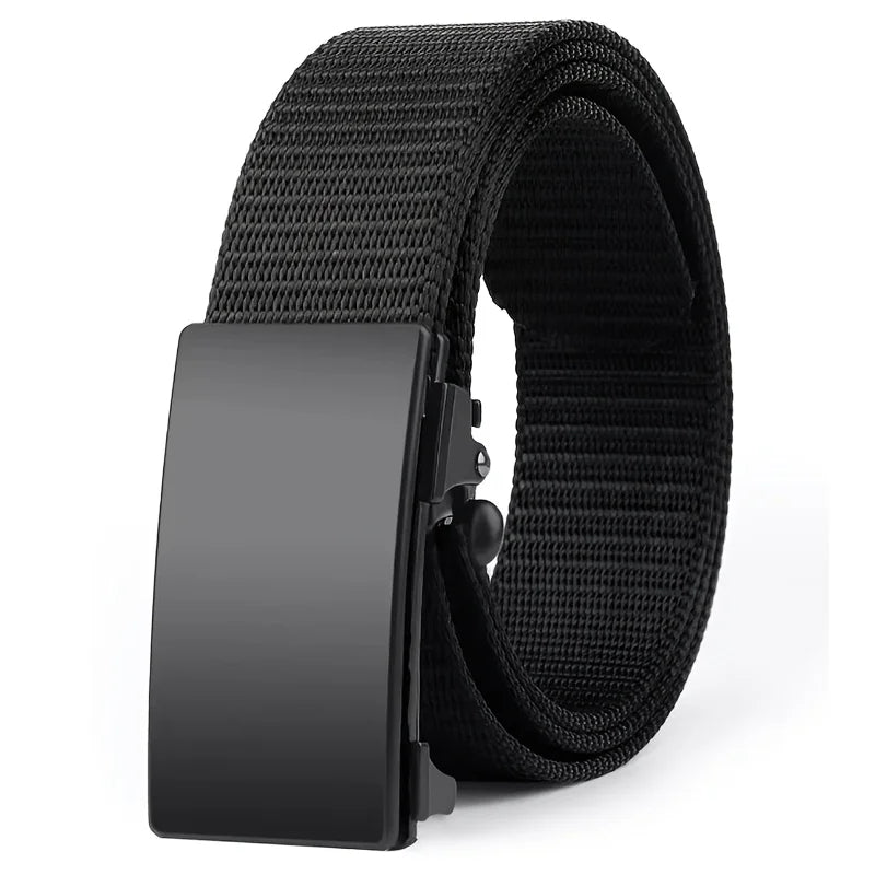 Mens Luxury Automatic Buckle Canvas Belt for Jeans - Smarsty