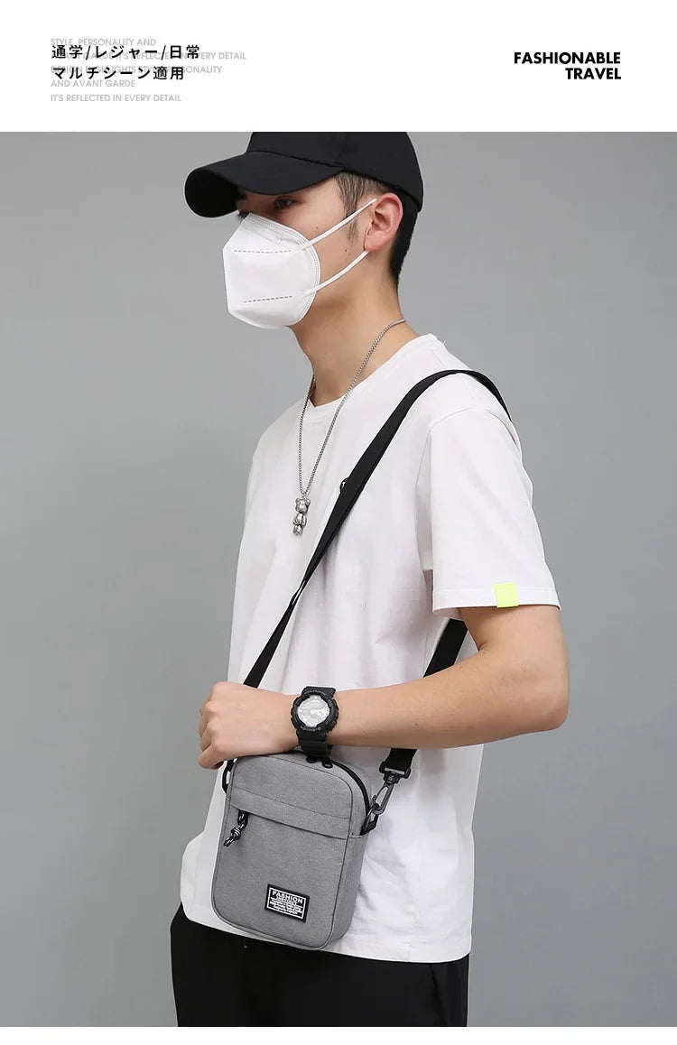 Compact Square Crossbody Bag With Oxford Cloth Durability - Smarsty