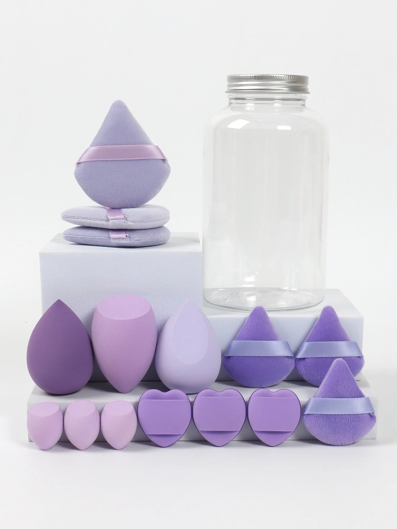 Spring Cosmetic Puff Set with Mini Makeup Eggs and Cushions - Smarsty
