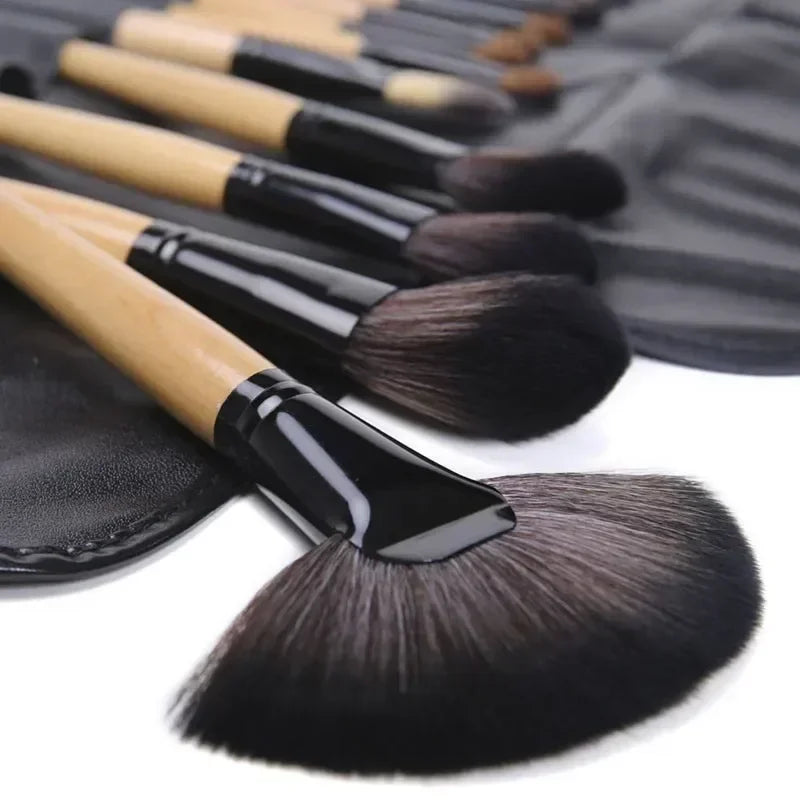 Free Gift Bag and Sponge for 24 pcs Makeup Brush Sets Cosmetics Brushes Eyebrow Powder Foundation Shadows Make Up Tools