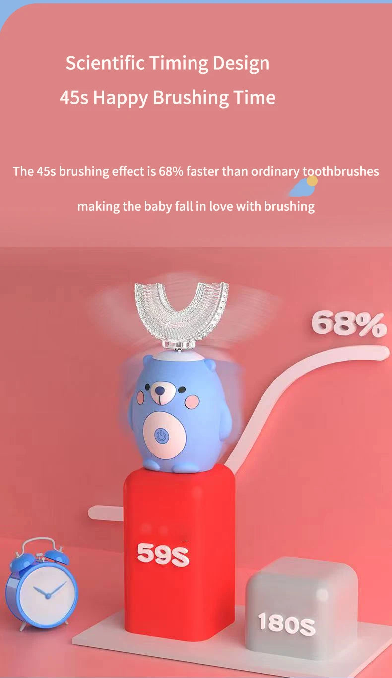 360 Degree Sonic Electric Toothbrush for Kids - Smarsty