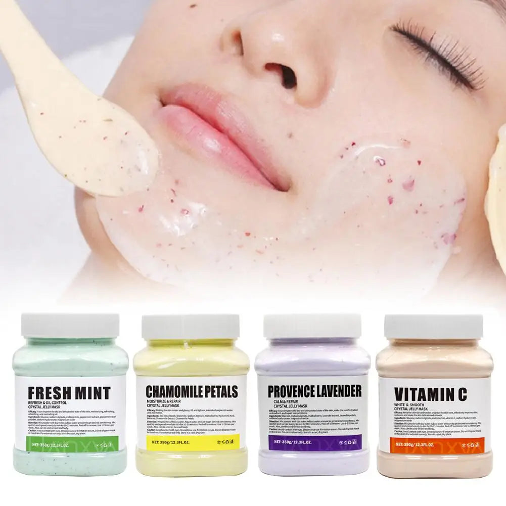 Jelly Mask for Facial Professional Rose Smooth Face Mask Skin Care, Hydrated Nourished Hydro Jelly Mask Powder,Gel Peel Off MasK - Smarsty