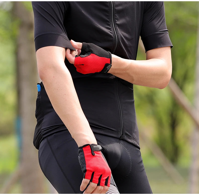 West Biking Full Finger Cycling Gloves Non Slip Silicone Palm - Smarsty
