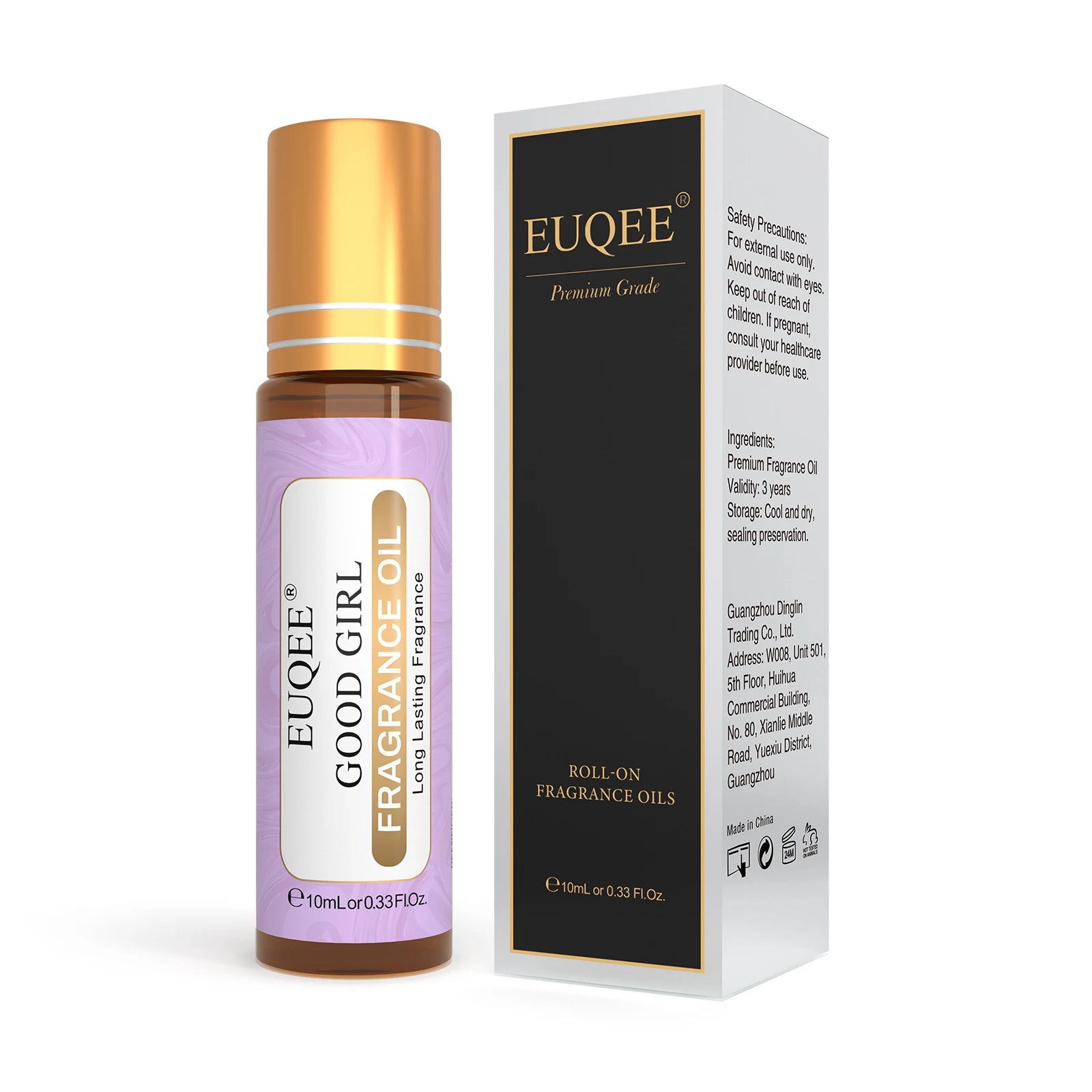 EUQEE 10ml Women's Roller Fragrance Oil Coconut Vanilla Scent - Smarsty