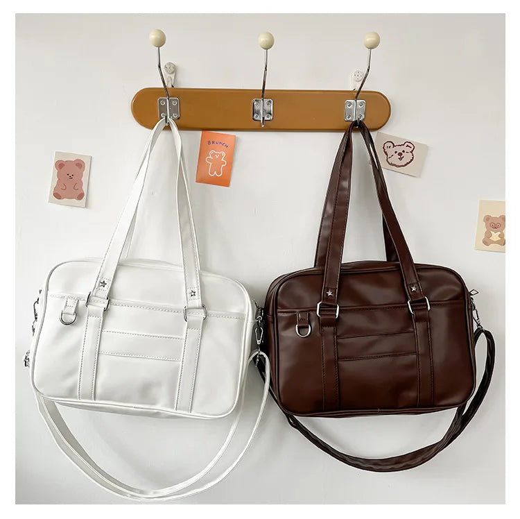 Japanese Style JK Bag Women PU Leather Crossbody Bag - Smarsty