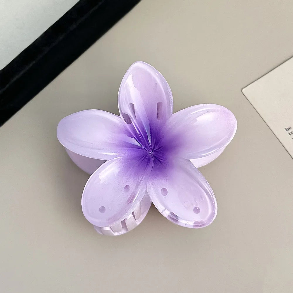 Bohemian Floral Hair Clips Beach Claw For Vacation Style - Smarsty