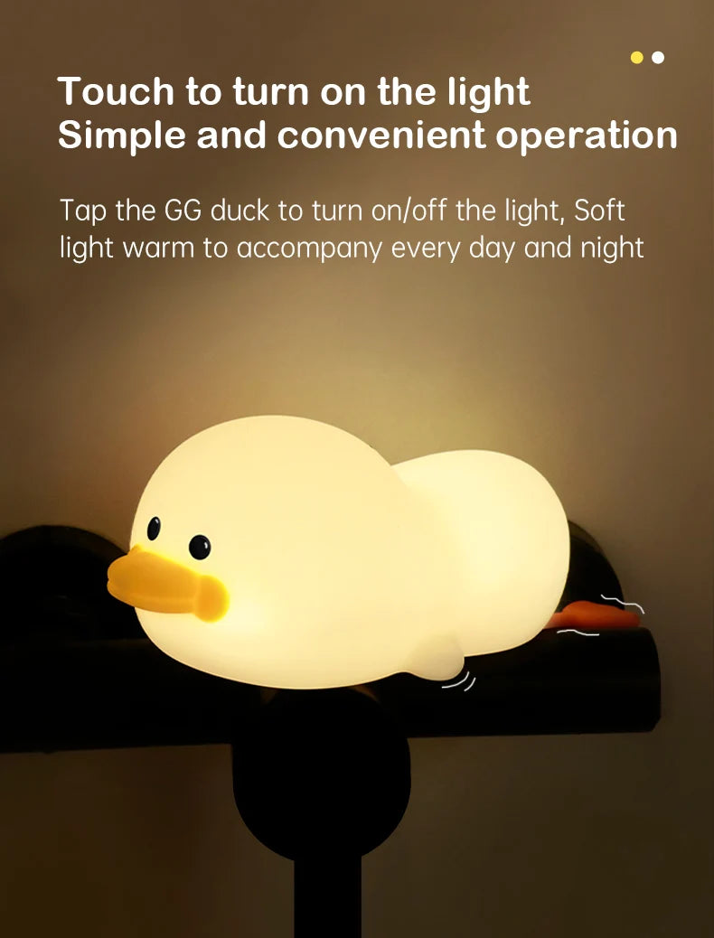 Soft Light Doudou Duck Night Light for Kids - Smarsty