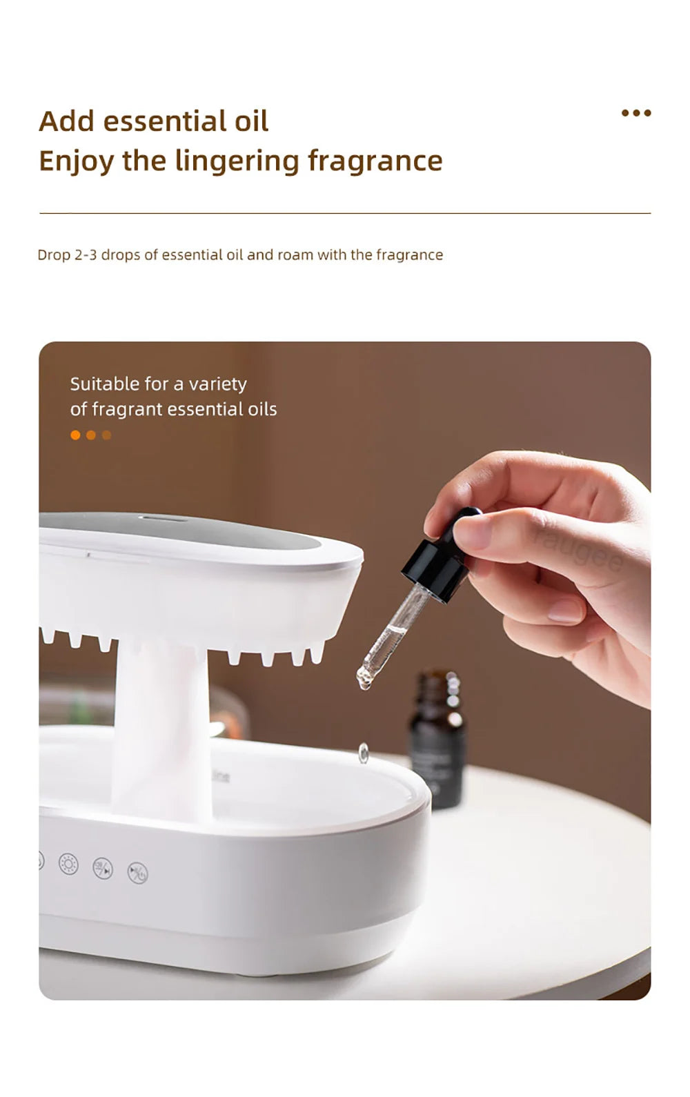 Colorful Ultrasonic Aroma Humidifier With Essential Oil Diffuser - Smarsty