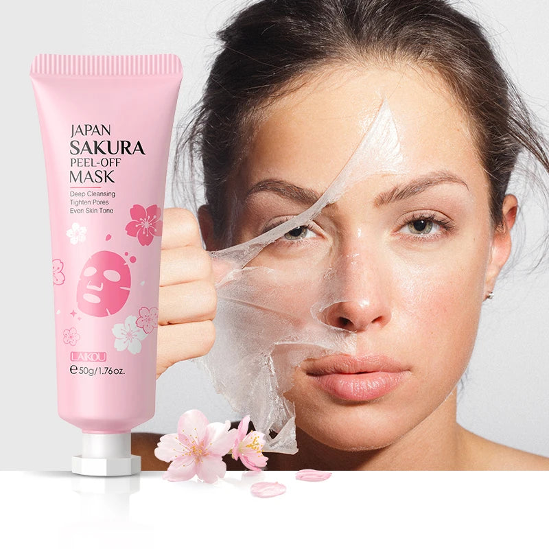 LAIKOU Japan Sakura Skincare Set Moisturizing Anti-Aging Kit Wrinkle Smoothing Radiance Boosting Facial Kit Gift Set - Smarsty