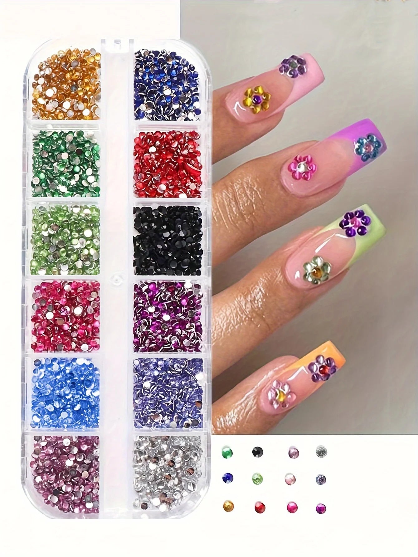 Shimmering Crystal Nail Art Rhinestones for Versatile Decoration - Smarsty
