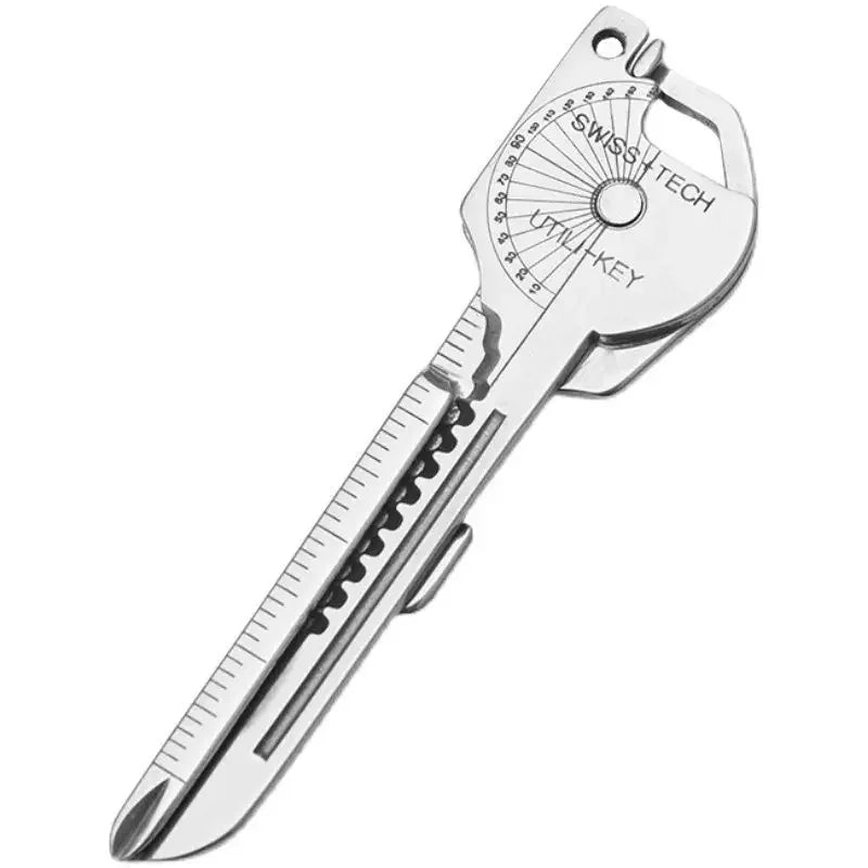 8-in-1 Multi-Tool Keychain for Camping & Survival | Folding Screwdriver, Bottle Opener | Compact Outdoor Utility Pliers with Key by Smarsty