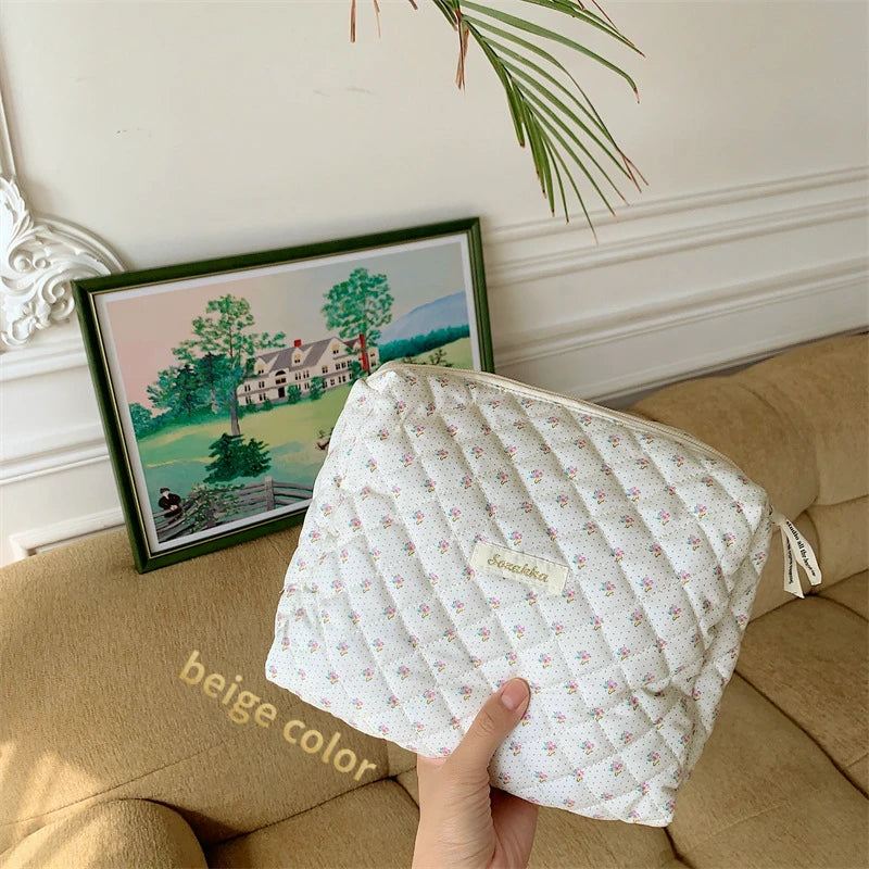 Large Capacity Women's Cosmetic Bags Cases Casual Ladies Small Storage Bag with Zipper Female Travel Clutch Bag Small Handbags - Smarsty