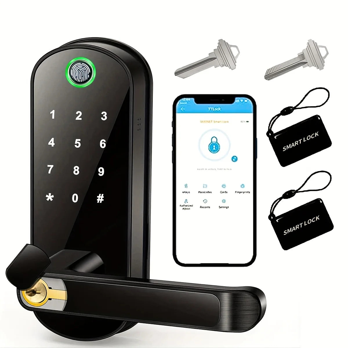 Smart Fingerprint Door Lock with WiFi Remote Access - Smarsty