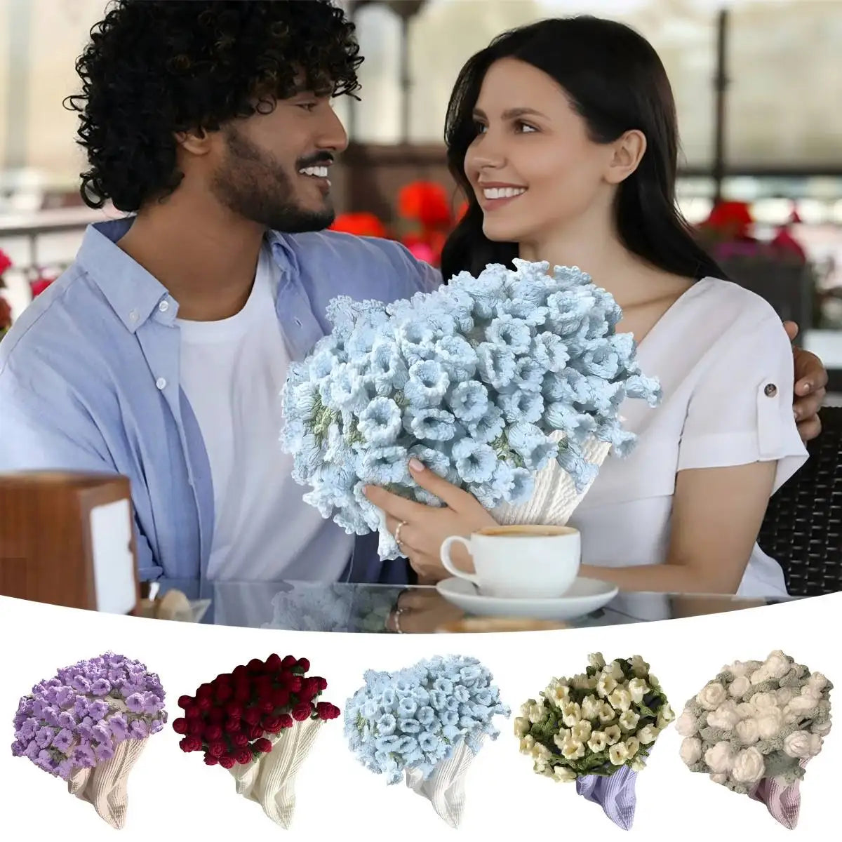 Handmade Crochet Rose Blanket for Cozy Comfort - Smarsty