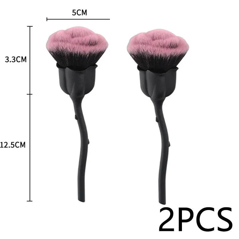 Rose-Shaped Soft Nail Dust Brush for Manicure - Smarsty