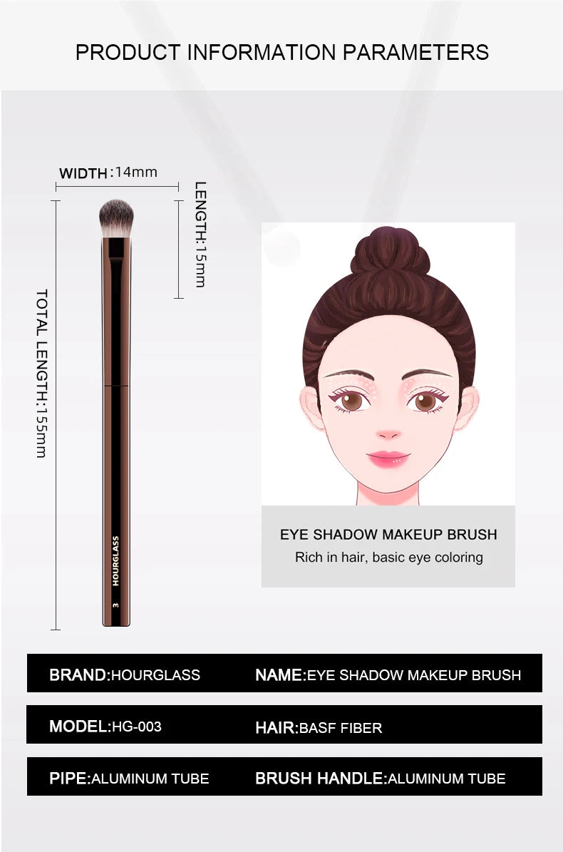 Hourglass No 3 All Over Shadow Brush Soft Fiber - Smarsty