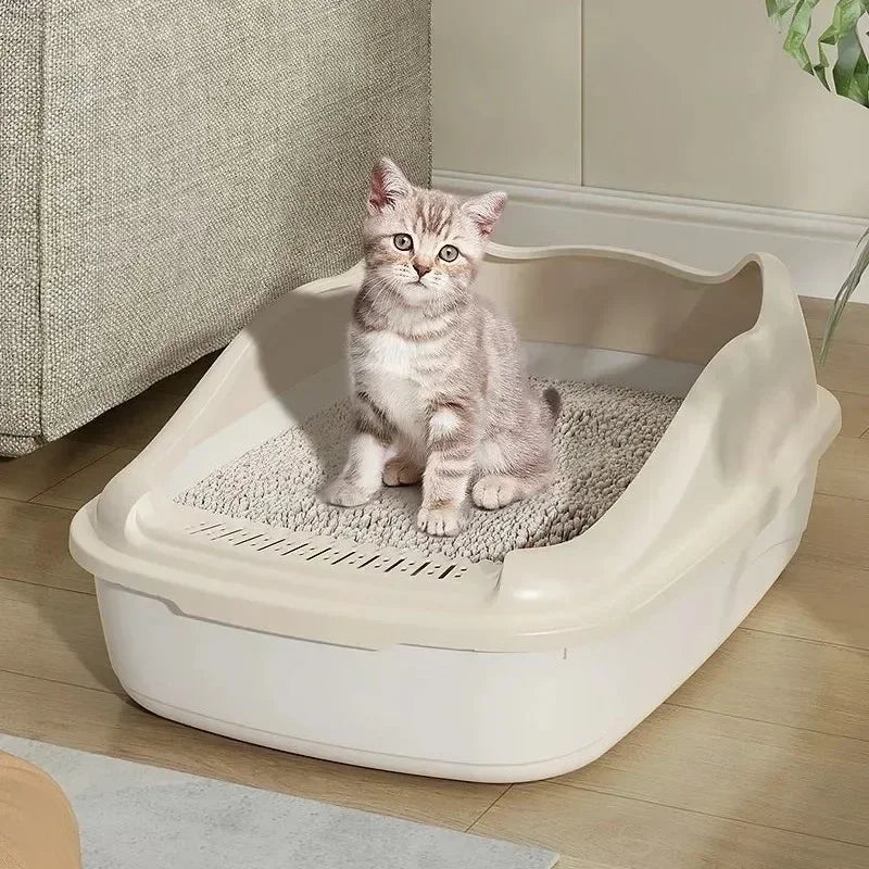 Small Cat Litter Box with Anti-Splash Design - Smarsty