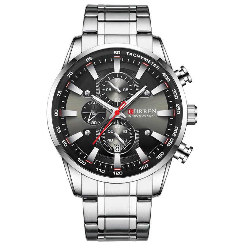 Luxury CURREN Quartz Men’s Watch Waterproof Sport Chronograph - Smarsty