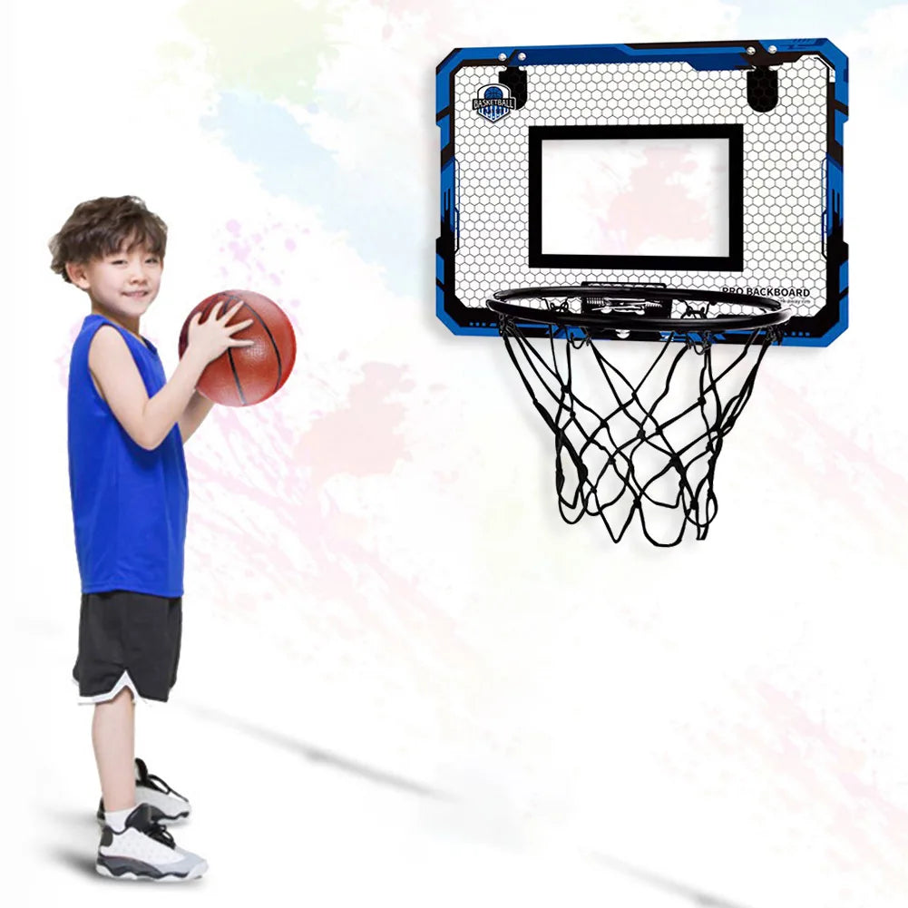Kids Mini Basketball Hoop With Electronic Scoreboard Ball Sport Backboard Outdoor Indoor Excersise Accessory Funny Game Toys
