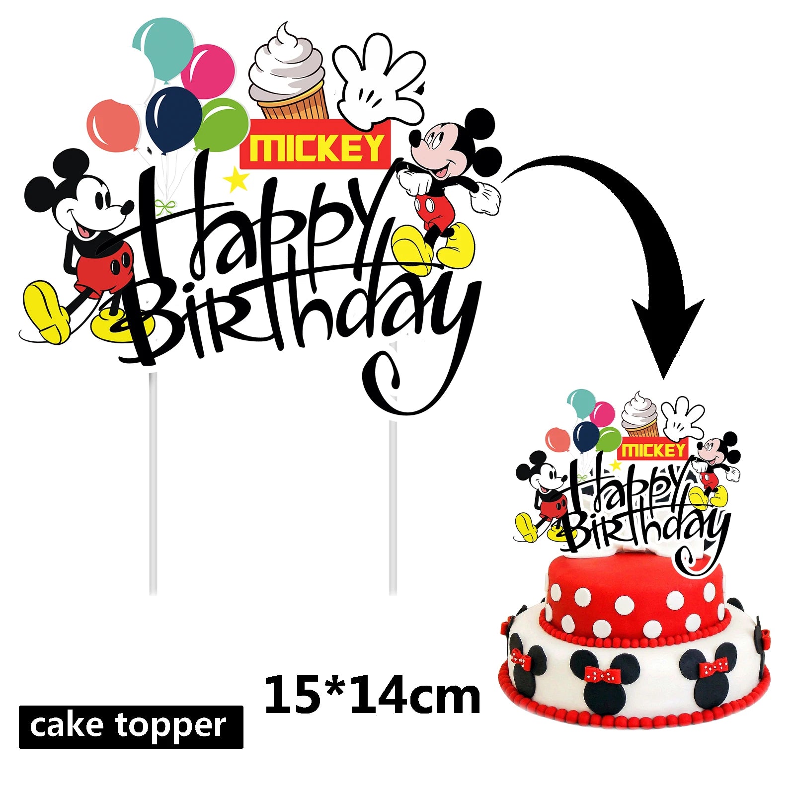 Disney Mickey Mouse Party Supplies Set for Kids Birthdays - Smarsty