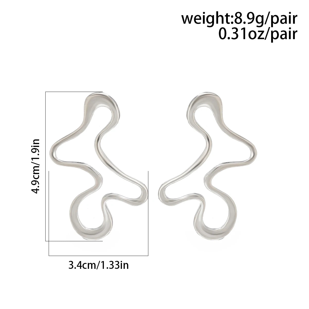 Minimalist Gold Geometric Stud Earrings for Women’s Style - Smarsty