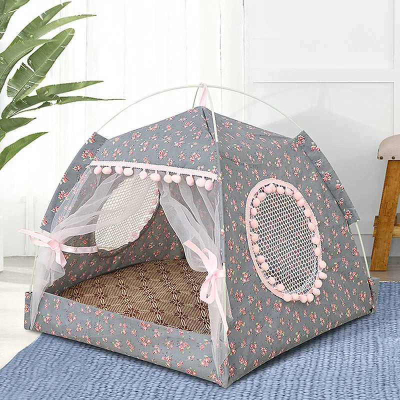 Cute Foldable Cat Bed Tent for Cozy Comfort - Smarsty
