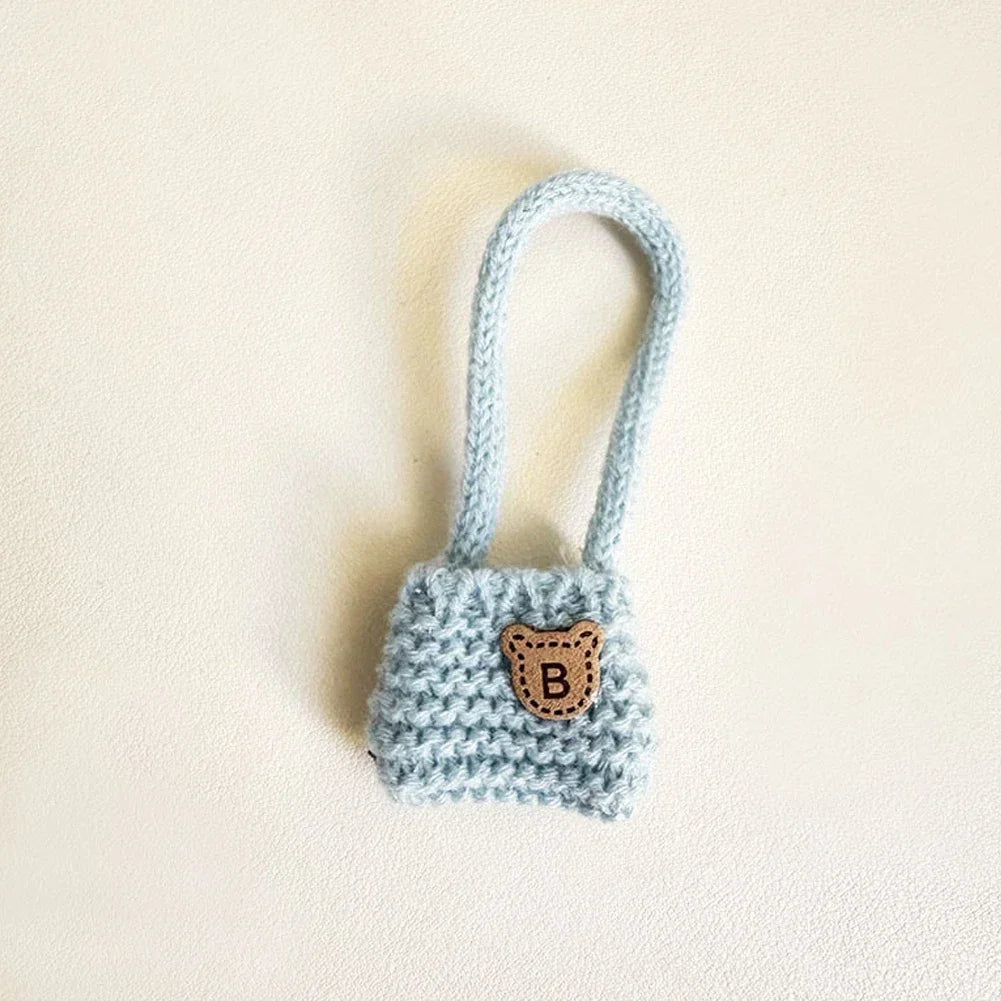 For 15-17 cm v1v2 Labubu Clothes outfit Labubu Sitting Party Bear Label Scarf Hat Bag Dolls Accessories Cute Decoration by Smarsty