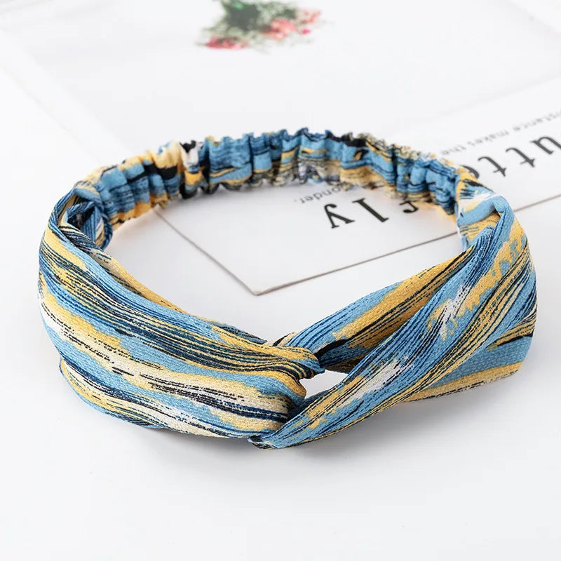 Bohemian Print Headbands For Women Vintage Turban Comfort - Smarsty