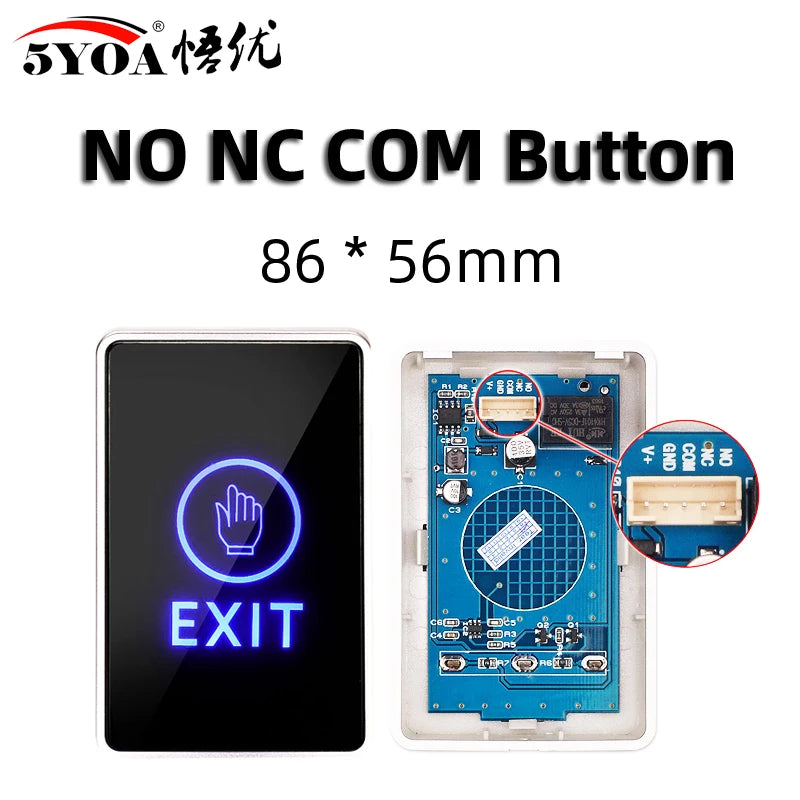 No Touch Exit Push Button Door Access Control - Smarsty