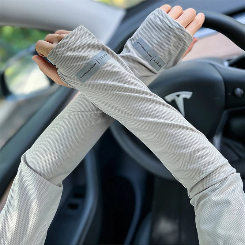 Men's Large UV Protection Ice Sleeves for Summer Outdoor - Smarsty