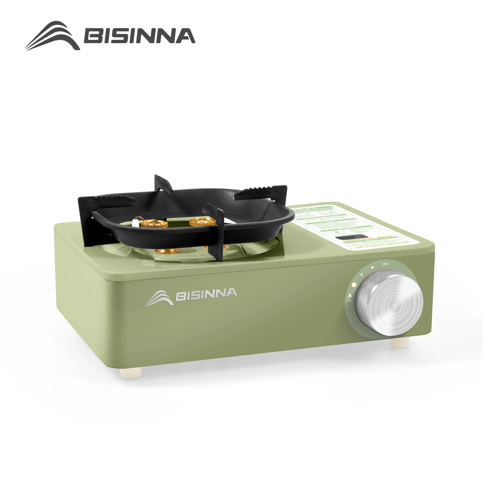BISINNA Camping Gas Stove 5800W High Firepower Outdoor Portable Cassette Burner for Picnic Hiking Trekking by Smarsty