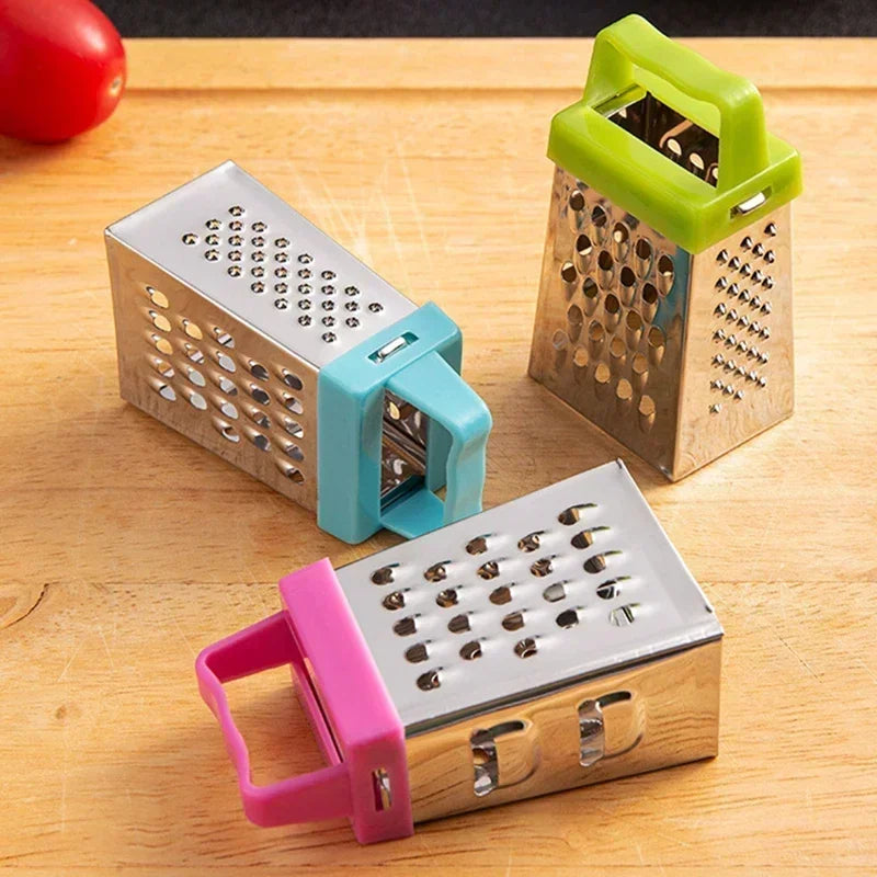 Mini Stainless Steel Four-Sided Cucumber Grater Fruit Planer Cheese Slicers Carrot Vegetables Cutter Home Smart Kitchen Gadgets by Smarsty