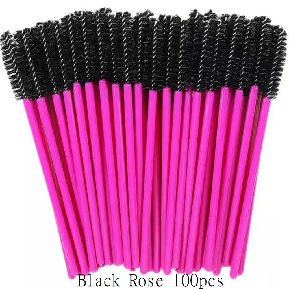100 Pcs Disposable Eyelash Brushes for Easy Makeup Application - Smarsty