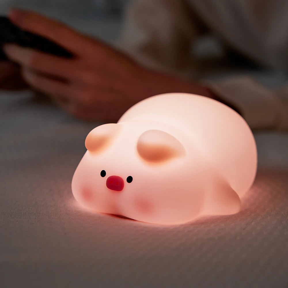 Cute Silicone LED Night Light for Kids Bedroom - Smarsty