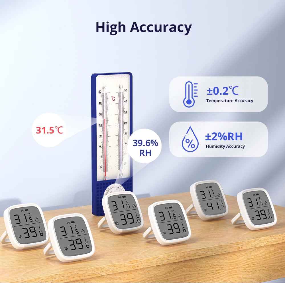 Smart Temperature Humidity Sensor Compatible with Zigbee Technology - Smarsty