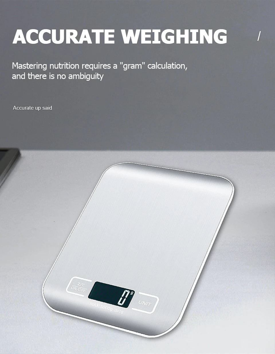 Digital Kitchen Scale with LCD Display for Accurate Weighing - Smarsty