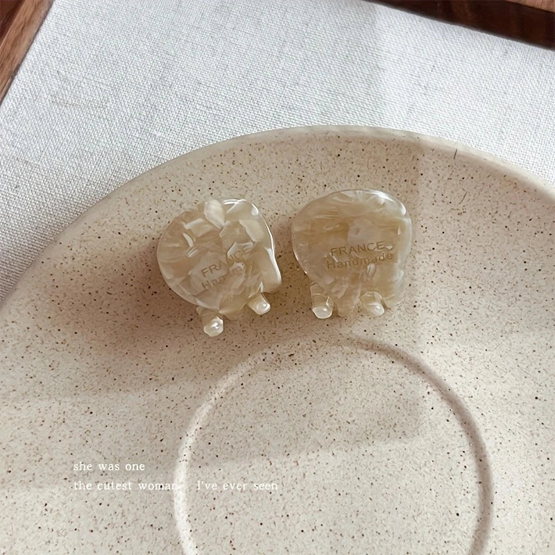 Mini Acetate Hair Claw Set Small Cute Elegant Secure Grip - Smarsty