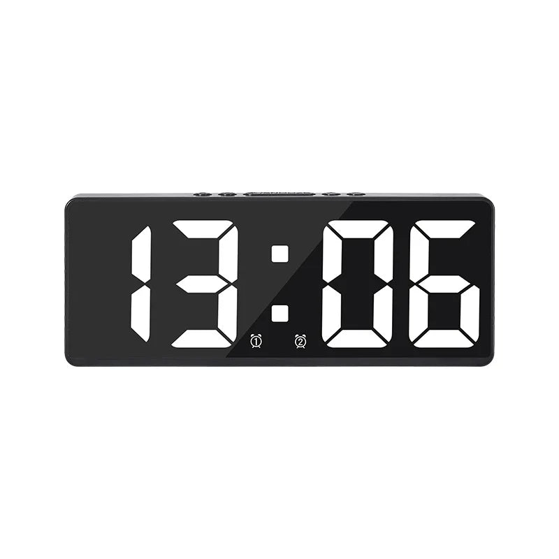 Acrylic Digital Alarm Clock with Voice Control Feature - Smarsty