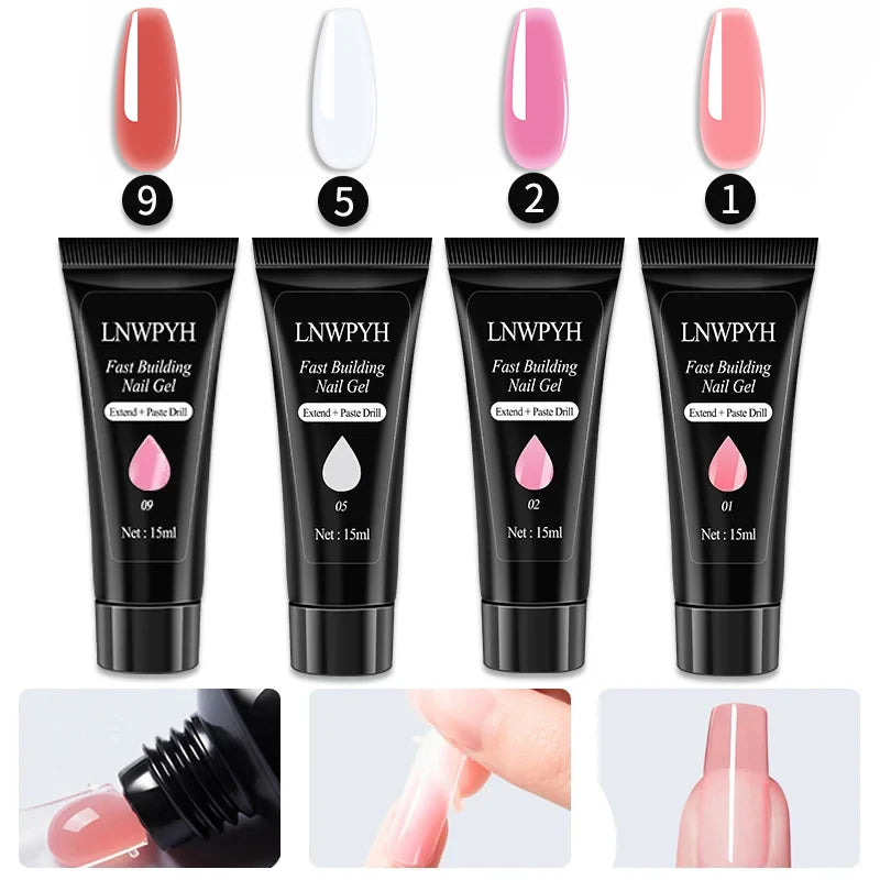 Nail Gel Polish Kit With LED Lamp 27 Colors - Smarsty