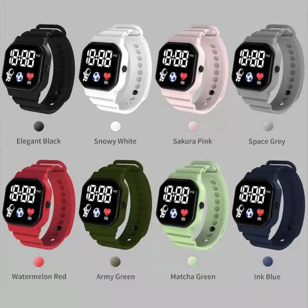 Kids Waterproof Sport Digital Watch with Silicone Strap - Smarsty