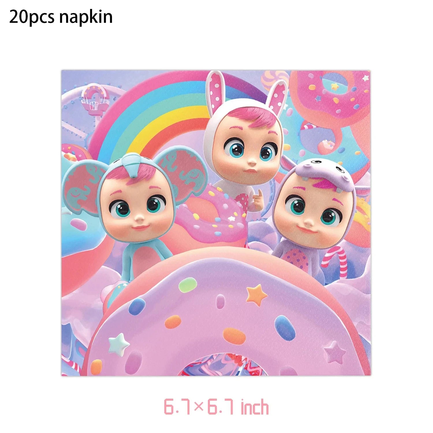 Cry Babies Birthday Party Decorations Tableware Set - Smarsty