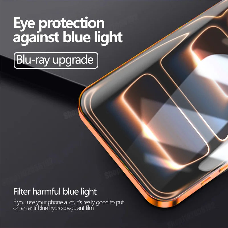 5PCS Full Cover Hydrogel Film For iPhone 17 Pro Max 17 Air Screen Protector For iPhone 16 Pro Max 14 15 Plus 12 13 Mini 16E Film