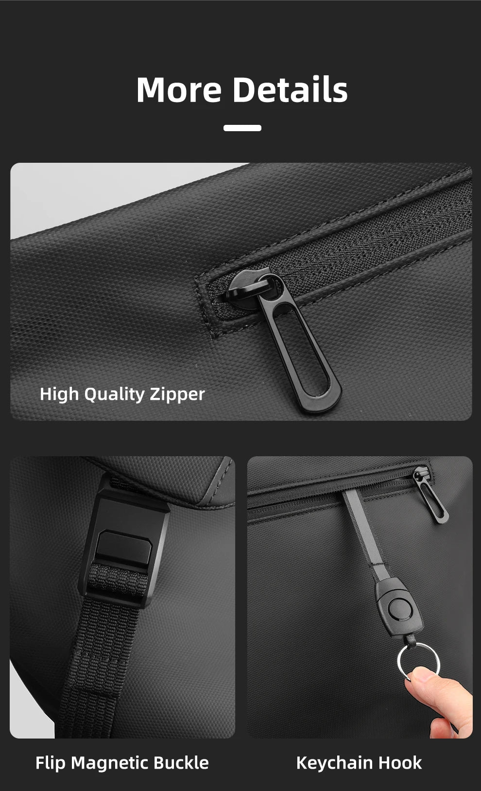 Water Resistant Messenger Bag For Men With Ipad Pocket - Smarsty