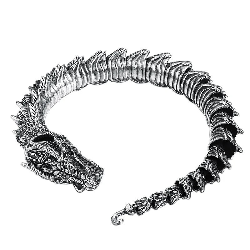 Tibetan Dragon Bracelet for Men and Women Lucky Amulet - Smarsty