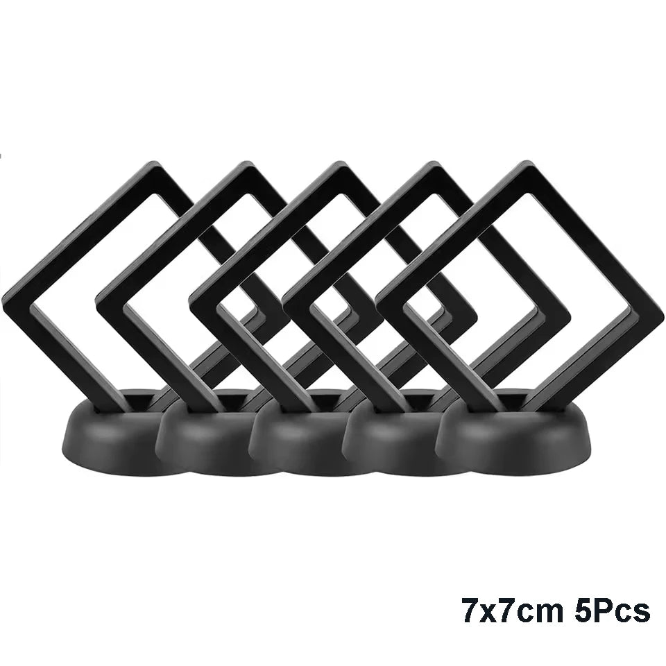 5Pcs Floating Jewelry Display Cases for Rings and Necklaces - Smarsty